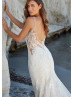 Sparkle Beaded Embroidery Lace Tulle Fit-n-flare Wedding Dress